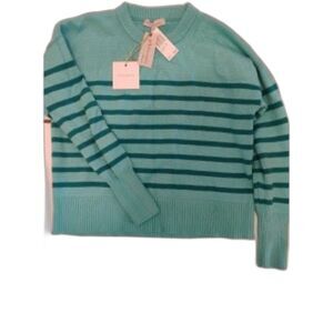Philosophy Women Extra Large Green Stripe Sweater